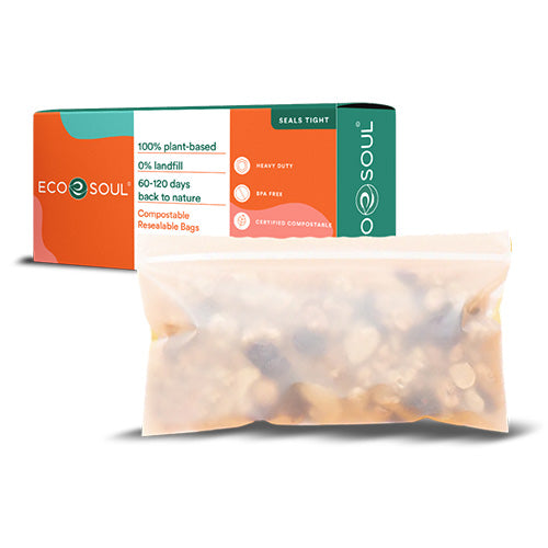 Great Value Reclosable Sandwich Bags, Made with Bio-Based Materials, 5