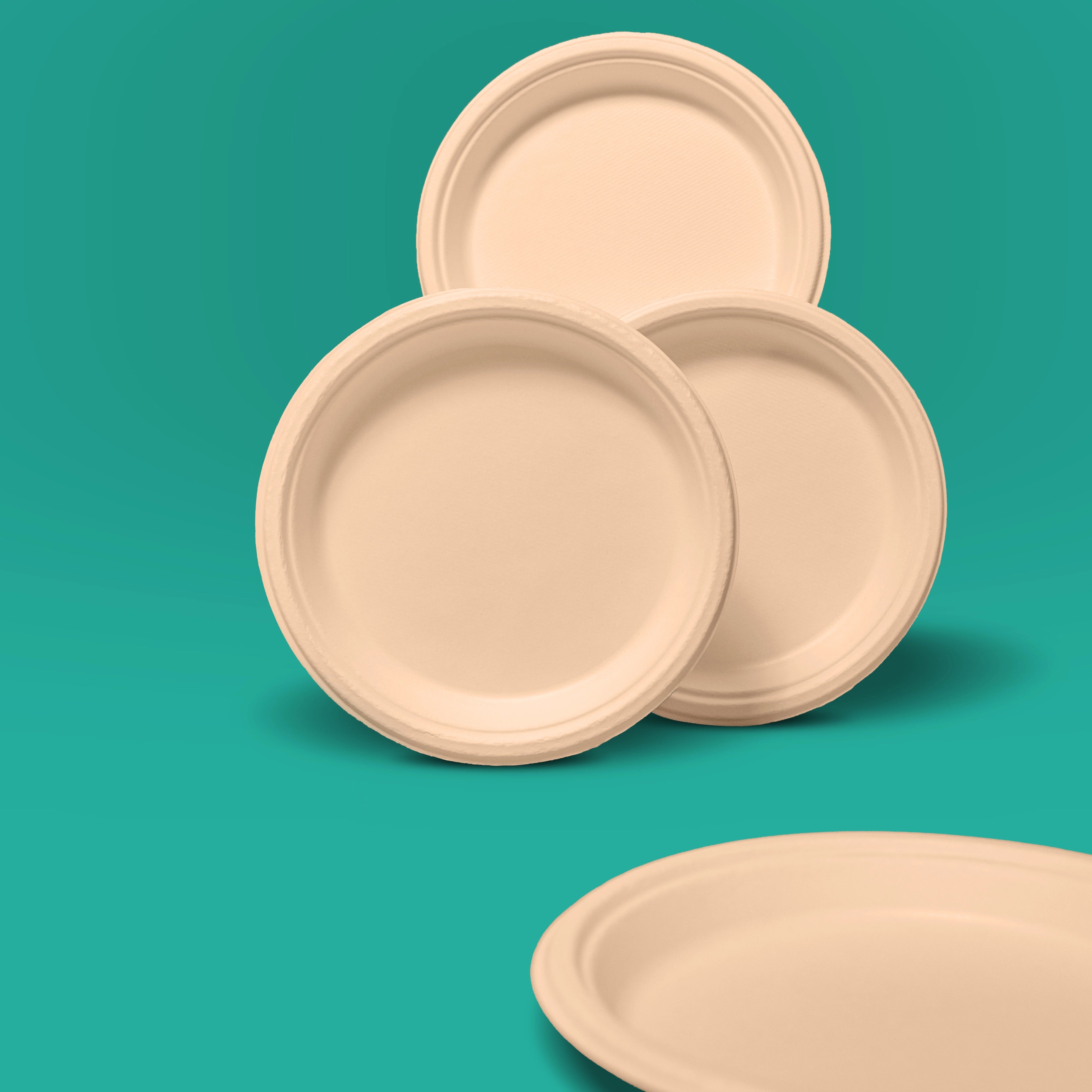 Ecosoul compostable bagasse Plates