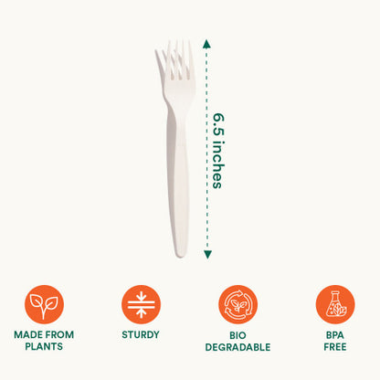 Fork Set, Biodegradable and Compostable fork set