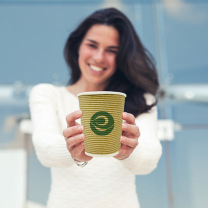 8oz Compostable Ripple Cups without lids