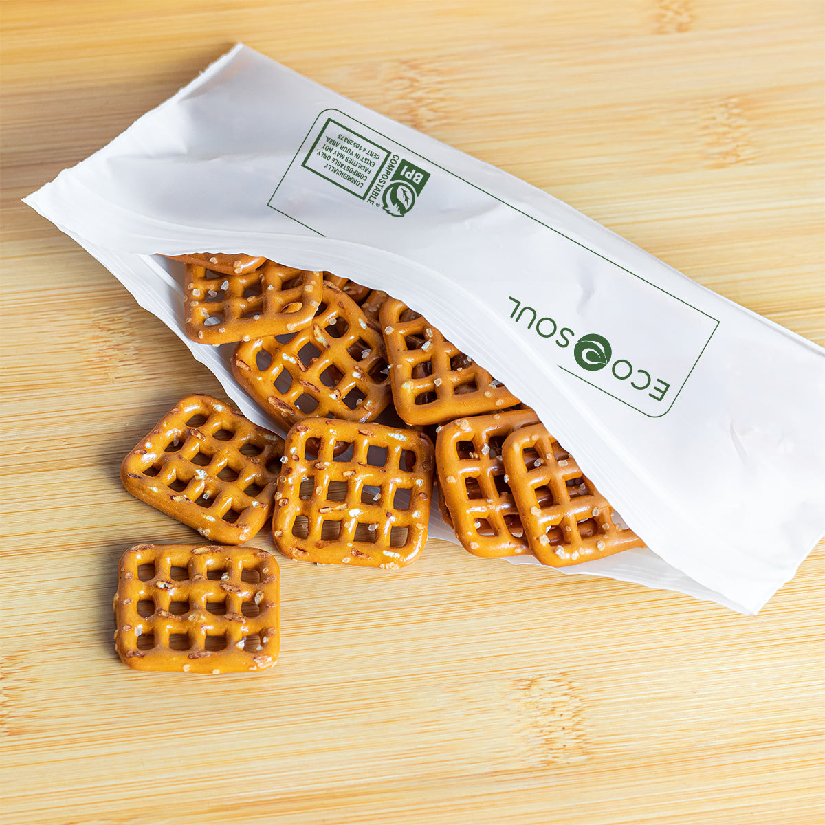 Compostable Snack Resealable Bags - 3.34" X 7"