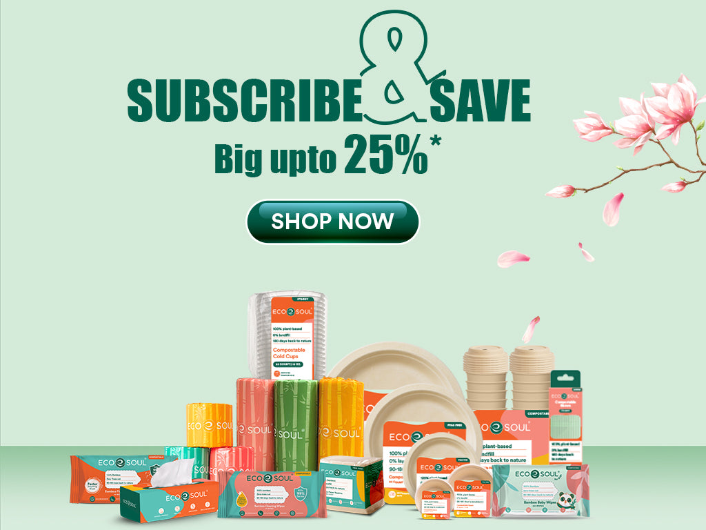 Subscribe & Save upto 25% at Ecosoul Tree-Free Products