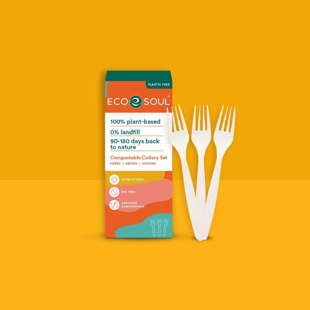 Compostable PLA Forks Set 