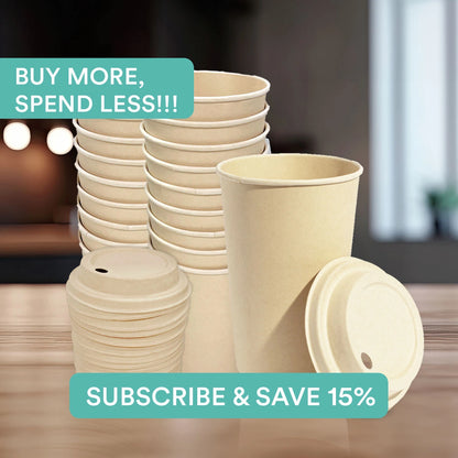 Sustainable Coffee Cups with lids