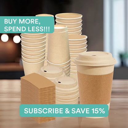 Disposable hot cups subscribe & save 15% 