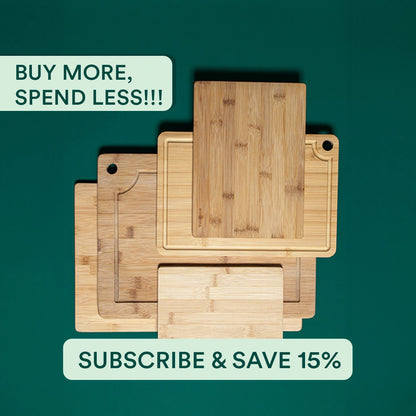 Bamboo Cutting Board Set of 3