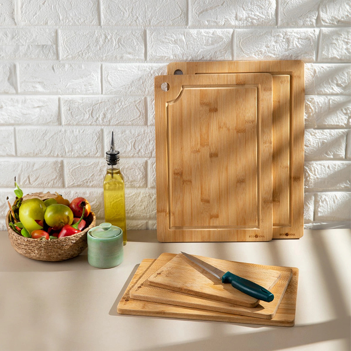 Bamboo Cutting Board Set of 3