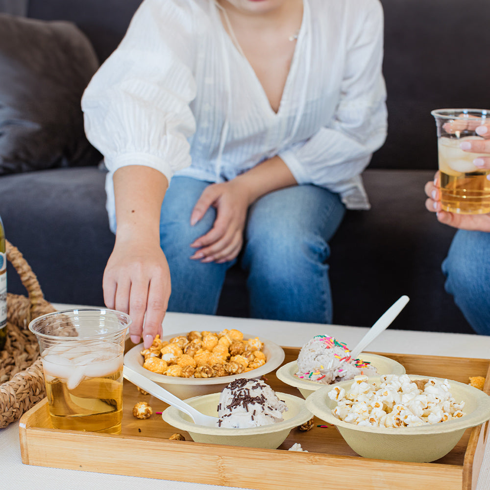 Round Compostable Dinnerware Set